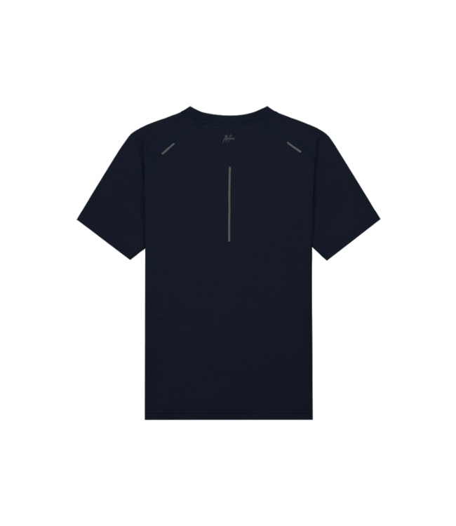 Malelions Malelions Sport Padel Vortex T-shirt Navy SP1-MAPA-05