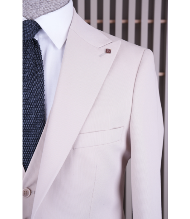 FM SUITS 3 pieces suit CSB 7404 Beige