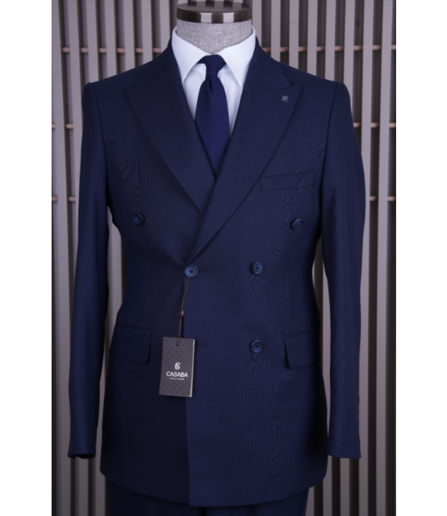 FM SUITS Double Breasted Suit CSB 7373 Navy