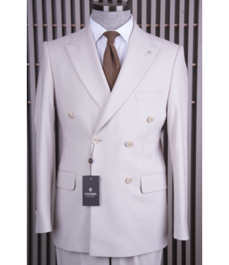 FM SUITS Double Breasted Suit CSB 7401 Beige