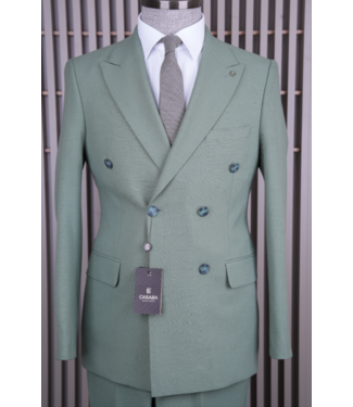 FM SUITS Double Breasted Suit CSB 7359 Green