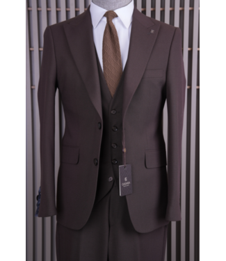 FM SUITS 3 pieces suit CSB 7409 Brown
