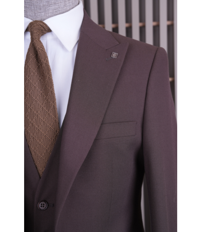 FM SUITS 3 pieces suit CSB 7409 Brown