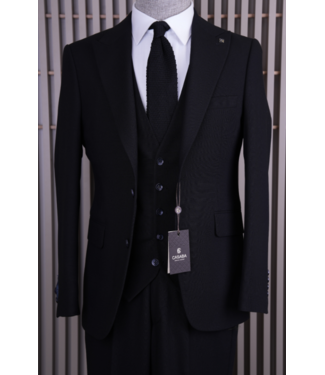 FM SUITS 3 pieces suit CSB 7409 Black