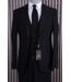 FM SUITS 3 pieces suit CSB 7409 Black