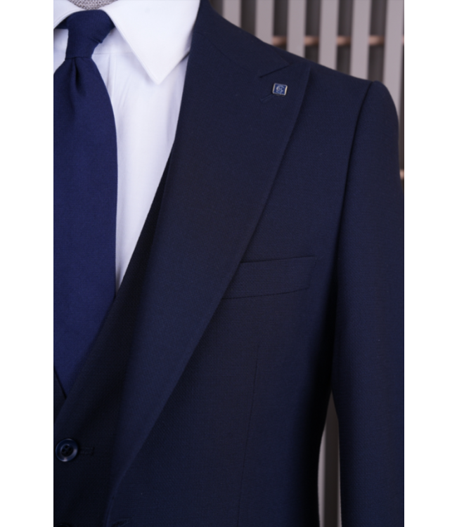 FM SUITS 3 pieces suit CSB 7409 Navy