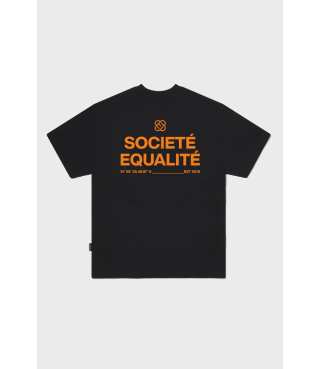 Equalité Equalite Societe Oversized Tee - Black & Orange