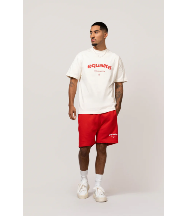 Equalité Equalite Celeste Boxy Tee Off White & Red
