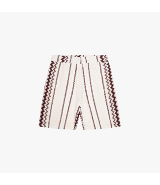 Quotrell Quotrell Granada Shorts - Off White/Red