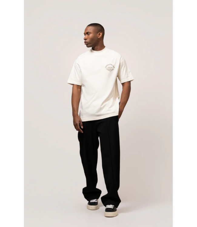 Equalité Equalite Lucius Boxy Tee Off White & Taupe