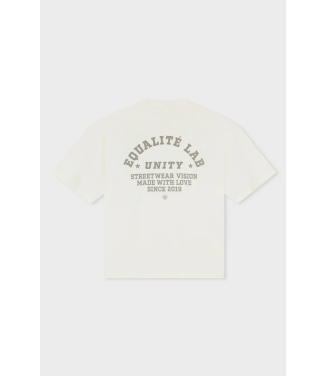 Equalité Equalite Lucius Boxy Tee Off White & Taupe