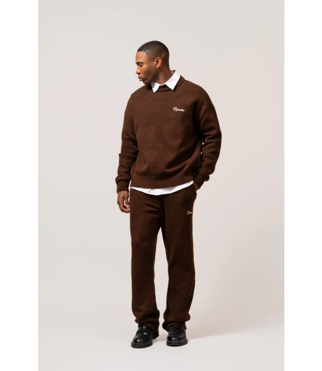 Equalité Equalite Fluffy Knit Pants Brown