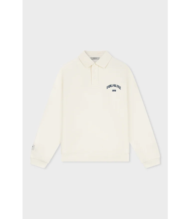 Equalité Equalite Varsity Polo Sweater off White