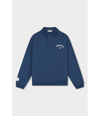 Equalité Equalite Varsity Polo Sweater Navy