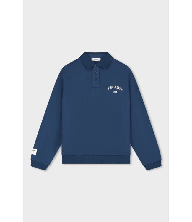 Equalité Equalite Varsity Polo Sweater Navy