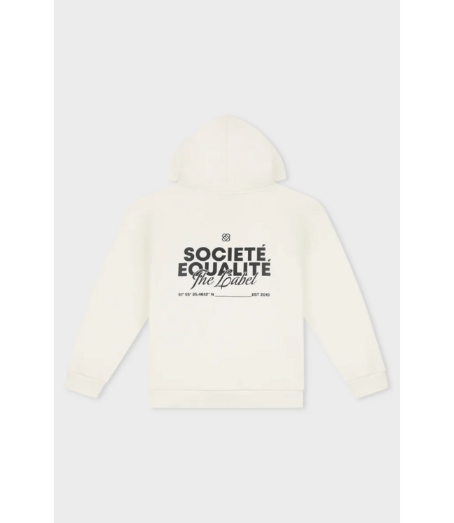 Equalité Equalite  Societe Oversized Full Zip Hoodie - Off White