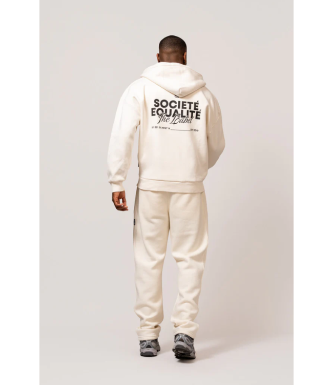 Equalité Equalite  Societe Oversized Full Zip Hoodie - Off White