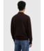 Pure Path Pure Path Knit Hidden Half-zip Sweater Dark Brown