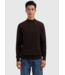 Pure Path Pure Path Knit Hidden Half-zip Sweater Dark Brown