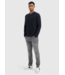 Pure Path Pure Path Braided Structure Knit Polo Dark Navy