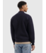 Pure Path Pure Path Jacquard Structure Knit Half-zip Sweater Dark Navy