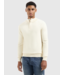 Pure Path Pure Path Knit Hidden Half-zip Sweater Ecru