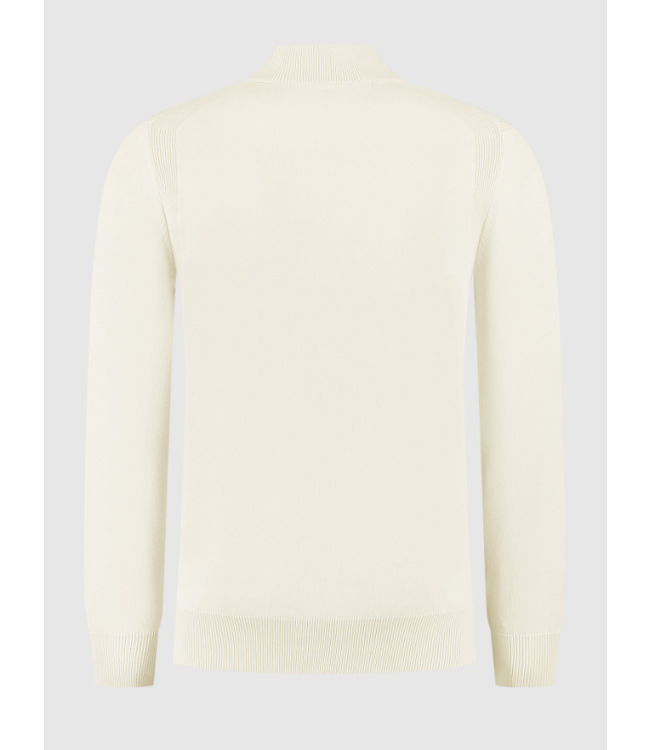 Pure Path Pure Path Knit Hidden Half-zip Sweater Ecru