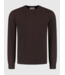 Pure Path Pure Path Jacquard Structure Knit Sweater Dark Brown