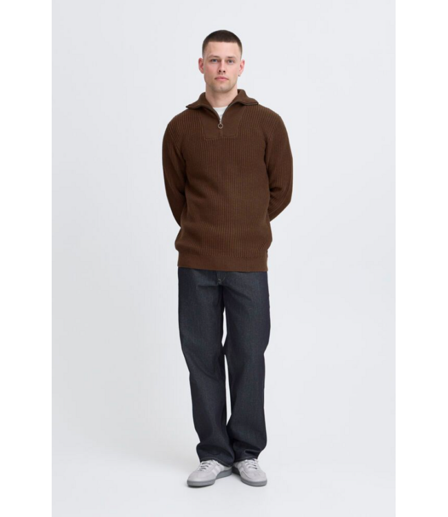 Blend BHDENO Halfzip Brown 20718574