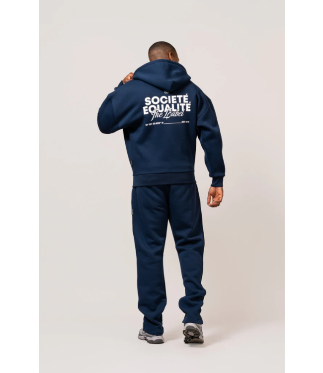 Equalité Equalite Societe Oversized Full Zip Hoodie - Navy
