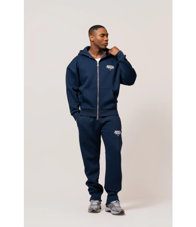 Equalité Equalite Societe Oversized Full Zip Hoodie - Navy