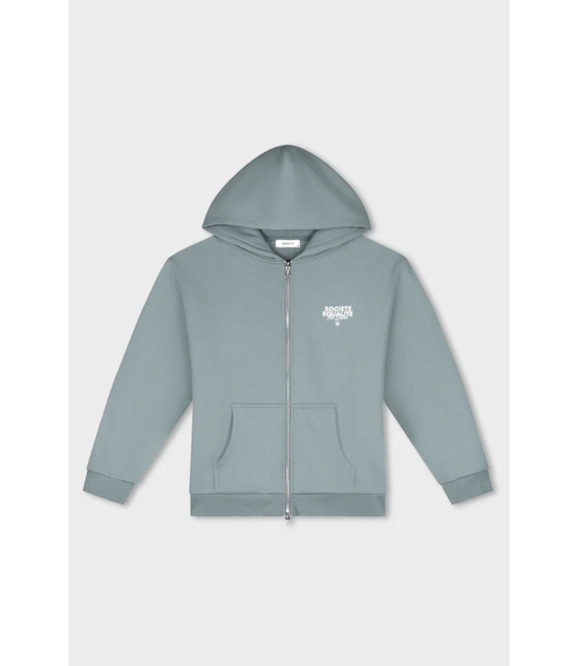Equalité Equalite Societe Oversized Full Zip Hoodie Grey