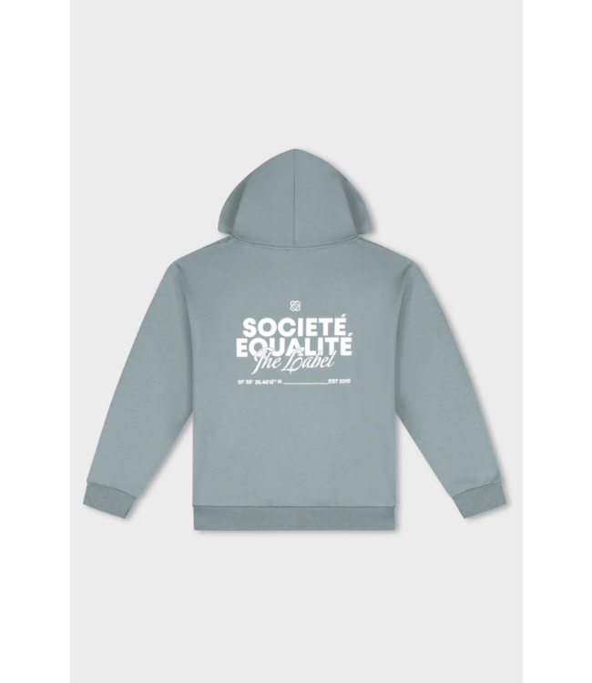 Equalité Equalite Societe Oversized Full Zip Hoodie Grey