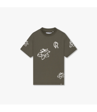Croyez Croyez Flower T-Shirt - Dusty Olive