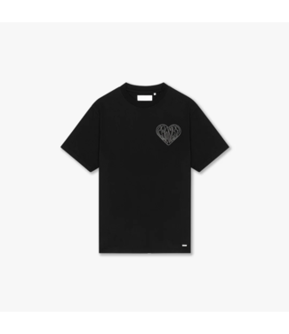 Croyez Croyez Stitched Heart T-Shirt - Black