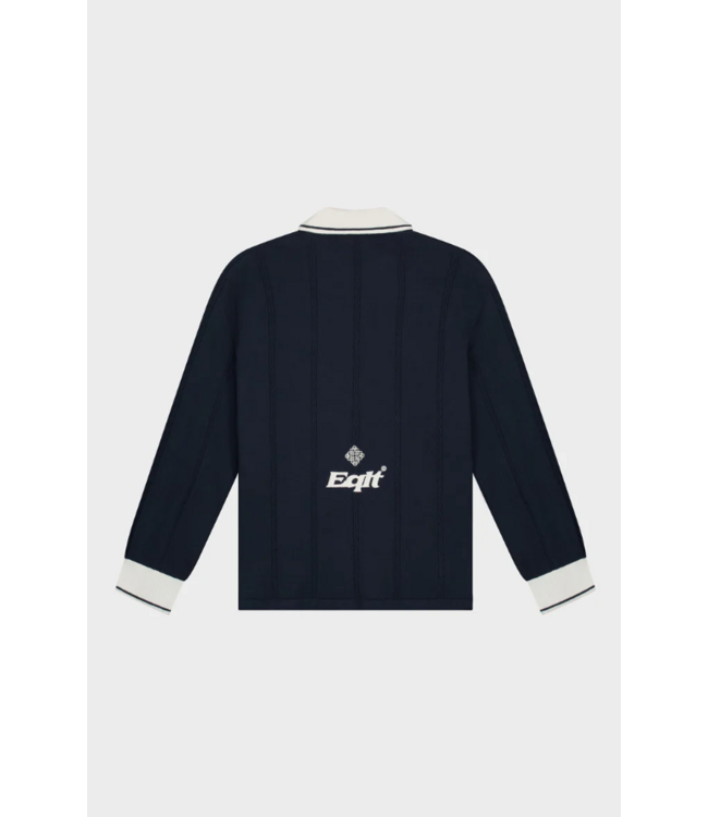 Equalité Equalite Knit Jersey Longsleeve Polo -Navy
