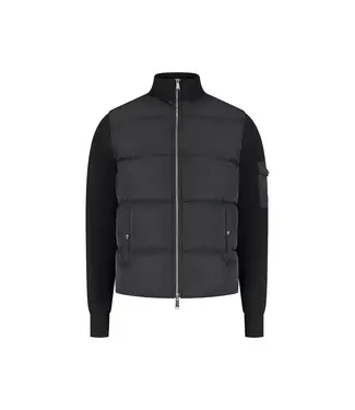Malelions Malelions MM3-AW25-37 Men Knitted Hybrid Jacket -Black