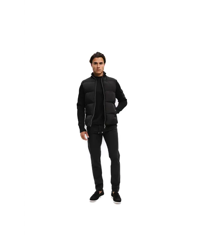 Malelions Malelions MM3-AW25-37 Men Knitted Hybrid Jacket -Black