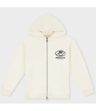 Equalité Equalite Arid Oversized Full Zip Off-White & Taupe