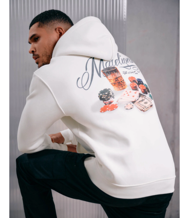 Malelions Malelions Men Playing Cards Hoodie -Off White