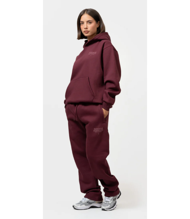 Equalité Societe 2.0 EQ.25.10.3.3.621 Tracksuit - Burgundy & Burgundy