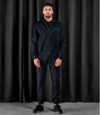 Essentials Basic Zipper Tracksuit Black