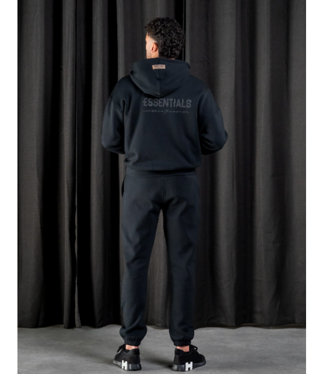 Essentials Basic Zipper Tracksuit Black