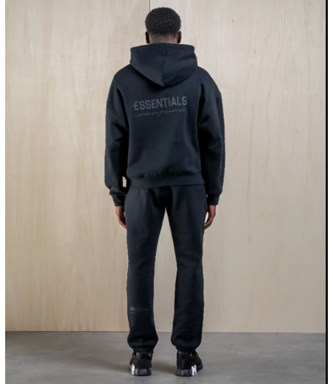 Essentials Essentials Rubber Tag Tracksuit Black