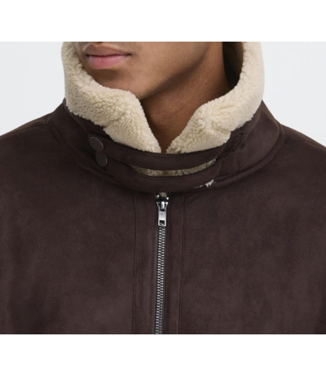 Blend Blend Teddy Jacket -Brown 20720492