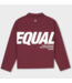 Equalité Equalite Elia Longsleeve Polo - Burgundy & White