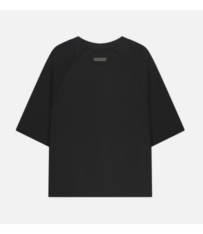 Off The Pitch OTP261036 - 998 Raw Edge Echo Raglan Tee - Black