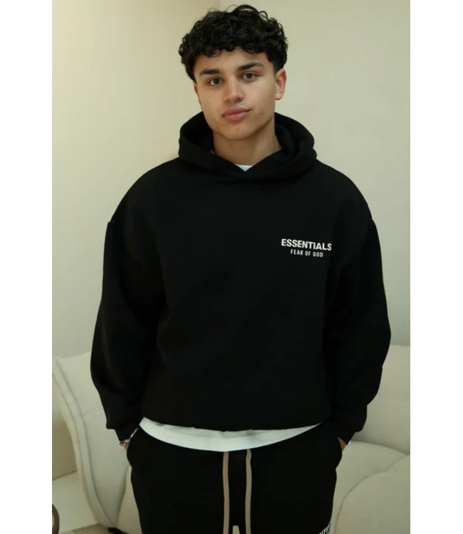 Essentials Fear Of God Essentials Fear Of God - Black Hoodie