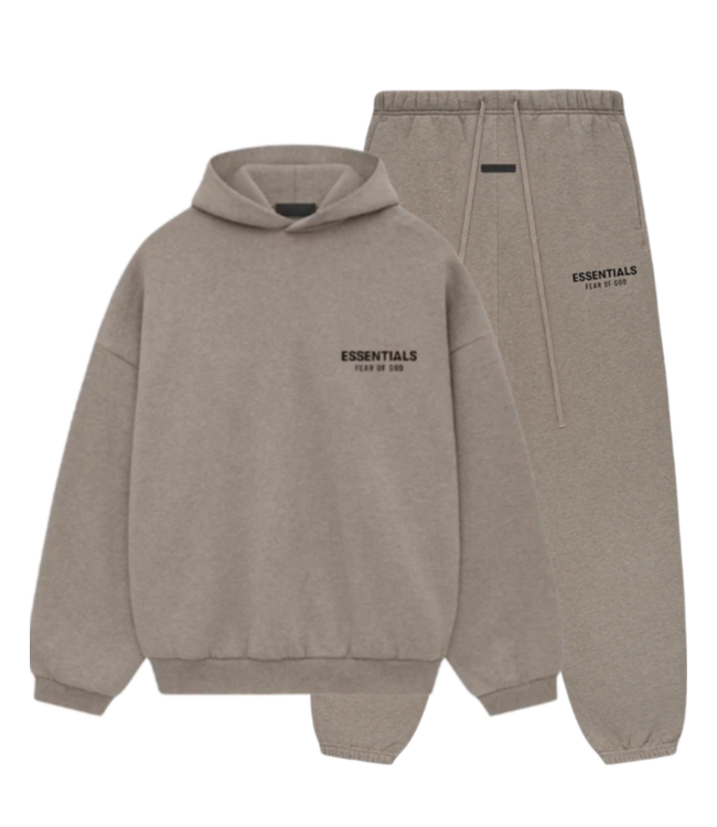 Essentials Fear Of God - Dark Oatmea Hoodie
