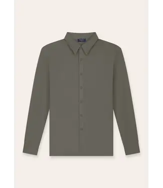 Tria D'oro Tria D'oro Buttoned Longsleeve Polo - TaupeNew